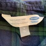 Old Navy  Womens Classic Flannel Shirt Long Sleeve Button Down Plaid Size M Photo 2
