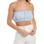 Vintage Havana  GAUZE RUFFLE TUBE TOP Photo 8