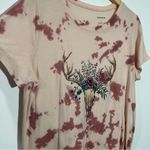 Torrid New Plus Triblend Jersey Floral Antlers Longhorn Tie-Dye T-shirt Size 1X Photo 2