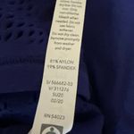 Athleta  Ujjayi Blue Sleeveless Mesh Activewear Yoga Pullover Crop Tank Top S/M Photo 3