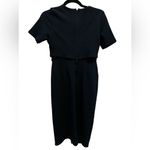 ASOS ‎ Women's Navy Textured Knit Pencil Dress Short Sleeve Sheath Style size 6 Photo 6