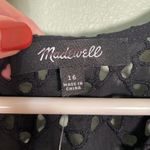 Madewell  Eyelet V-Neck Maxi‎ Dress Black size 16 NWT FLAWED Photo 6