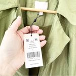 CINQ À SEPT Emeline Ruched Sleeve Jacket in Olive Green Photo 2