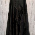 JS Collections  Black Sheen Formal Maxi Skirt Photo 2
