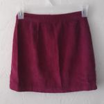 Wild Fable Skirt Womens Size Extra Small XS Pink Half Zip Corduroy Mini Short Photo 3