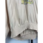 Anthropologie Maeve Cream Kristie Long Balloon Sleeve Sequin Peasant Blouse S Photo 3