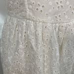 Selfie Juniors White Eyelet Dress Large Cotton Sleeveless Cute Summer Graduation Photo 4