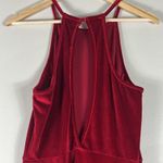 Urban Outfitters Red Velvet Jumpsuit Photo 6