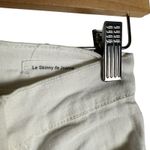 Frame Le Skinny de Jeanne White Mid Rise Denim Skinny Jeans Size 27 Photo 5