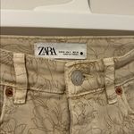 ZARA  The Dreed Flare Floral Printed Jeans Size 4 Photo 2