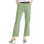 Jag jeans AG Analeigh High Rise Straight Leg Jeans in Sulfur Forest Green Size 31 Photo 6