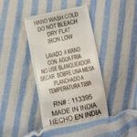 Altar'd State Cover Up Women M Blue Pinstripe Tassels Embroidery V-Neck Boho Photo 7