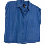 AYR  Blue Denim Tencel Sleeveless Top Photo 0