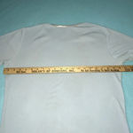 DENIM & Co. short sleeve stretchy crewneck top size L Blue Size L Photo 4