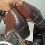 Vionic Jolene Burnished Toe Leather Ankle Boots Sz 10 Photo 10