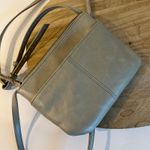 HOBO Amble Light Ash Gray Genuine Leather Mini Wallet Crossbody Bag Photo 6