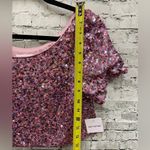 Better Be Pink multi sequin crop top sz S nwt Photo 3