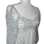 Hollister Babydoll Dress S Cottage Coquette Girly Sheer Long Puff Sleeve Floral Photo 3
