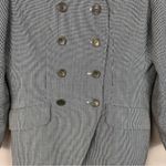 Vintage Emily Houndstooth Black & White Double Breasted Jacket Blazer 10 Photo 4