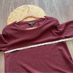 Toad & co maroon thermal knit long sleeve swing dress Size M Photo 4