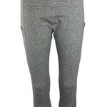 Earth Yoga Heather Gray High Waisted Elastic Pull On Crop Skinny Leggings Size L Size L Photo 0