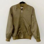 Ci Sono Lightweight Bomber Jacket Khaki Size S Photo 3