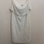 Lulus Lulu’s white lace strapless dress size L Photo 1