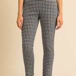 Scotch & Soda  Black And White Aloha Hula‎ High Rise Gingham Skinny Leg Pant Photo 0