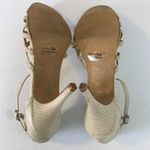 CL by Laundry  Beige Snakeskin Strappy Heeled Sandals Photo 2