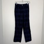 Ciao Lucia Pietro Woven Taffeta Pant Sapphire Womens Blue Size Small Made in La White Photo 1