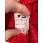 FILA  1911 Red Sequin Crop Tank Top Athletic Ribbed Trim Women Size M Photo 4