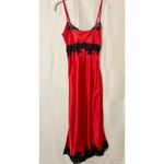 Vintage Y2K Intimissimi Silk and Lace Slip Dress in Red and Black sz. M Size M Photo 1