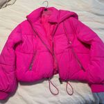 ZARA Hot Pink Puffer Photo 0