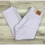 Levi's  501 Crop High Rise‎ Jeans In Lavender Button Fly Sz 30x26 NWT Photo 2
