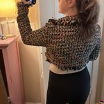 fab'rik Fab’rik Multicolor Tweed Cropped Blazer Jacket Photo 5