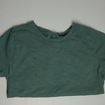 J. CREW GREEN GIRLFRIEND TEE AND GREEN CHEETAH PRINTED EVERYDAY LEGGINGS BUNDLE Size M Photo 2