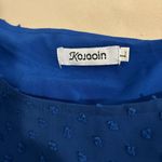 Kojooin Babydoll Top Womens Large Blue Pullover Balloon Sleeve Flowy Boho Hippie Photo 5