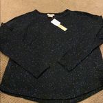 Sweet Romeo  Black with White Crewneck Sweater Photo 0