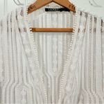 Ralph Lauren  Women’s White Duster Cardigan Knit Sweater Size S Photo 5