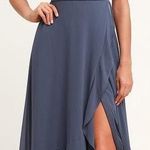 Lulus Grey Blue Formal Dress  Photo 0