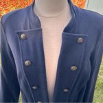 Tommy Hilfiger  Navy Blue Military Style Jacket Blazer Size S Photo 7