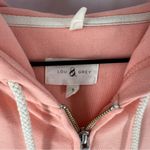 Lou & grey Coral Cozy Cotton Terry Zip Hoodie Dolman Sleeves Loungewear Size S Photo 1