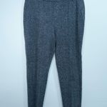 Escada Black Herringbone Dark Diamond Trousers Size EU 40 / 10 Medium Gray Photo 0