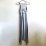 Anthropologie Maeve Dress Sleeveless Knit Midi Heather Grey Handkerchief Hem XS Photo 13