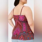 Torrid Foxy Cami: Multicolored, Pink, Red/Maroon Color and sort of Teal Blue Photo 1