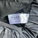 PacSun  Jeans Mom Jean Black Wash Paper Bag Waist Baggy Denim Women’s Size 27 Photo 7