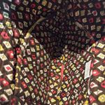 Vera Bradley ‎ Brown Pink Quilted Tote Bag Floral Print Travel Shoulder Bag Photo 5