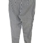 J. McLaughlin Georgina Ankle Pant Women 4 Blue White Gingham Check Stretch Preppy Photo 2