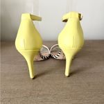 Mix 6 Heel with Ankle Strap in Yellow, Black & White Photo 5