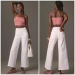 Good American NWT Jeans Good Waist Palazzo Crop Wide Leg in White Size 10/30 Photo 1